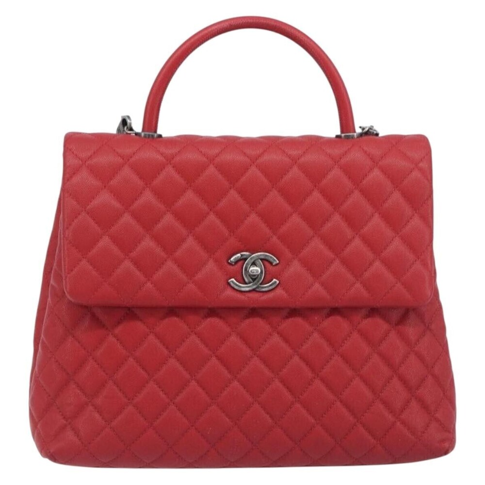 Chanel Coco Top Handle Caviar Large